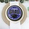 25 Count Round Paper Plates 9 Inch Purple Graduation Party Supplies Congrats Grad Design